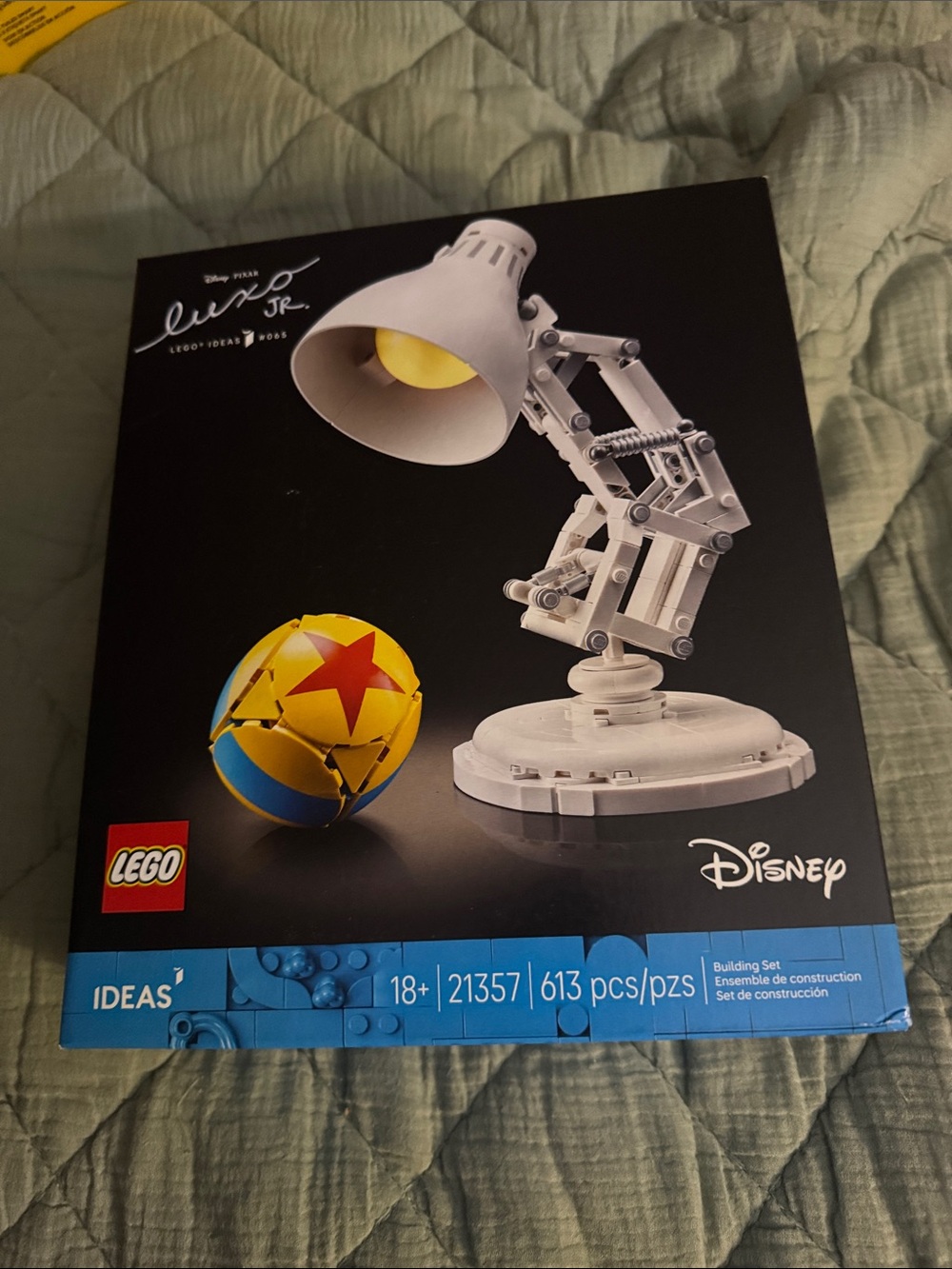 LEGO Disney Luxo Jr. Lamp Building Set – White & Yellow